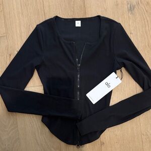 New ALO Yoga Ribbed Stardust Jacket. XS